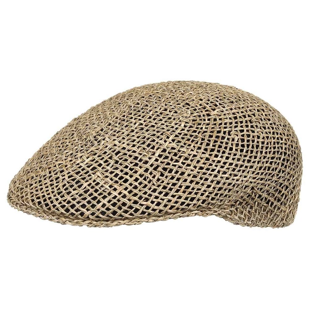 Lipodo Straw Flat Cap Peaked Cap Made in Italy Women Men Spring Summer