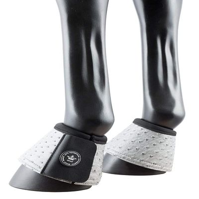 PFIFF Faux Leather Boots Scerni Soft Inner Lining Double Velcro Closure Grey