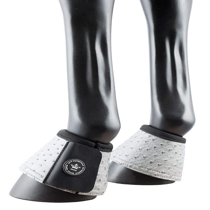 PFIFF Faux Leather Boots Scerni Soft Inner Lining Double Velcro Closure Grey