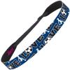 Hipsy Women's Adjustable NO SLIP I Love Soccer Headbands (Navy Blue & Black 3pk) view 4