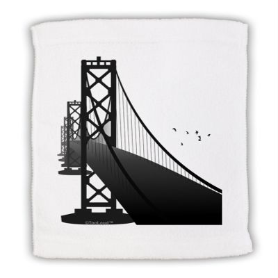 TOOLOUD San Francisco Bay Bridge Micro Terry Sport Towel 11"x18"