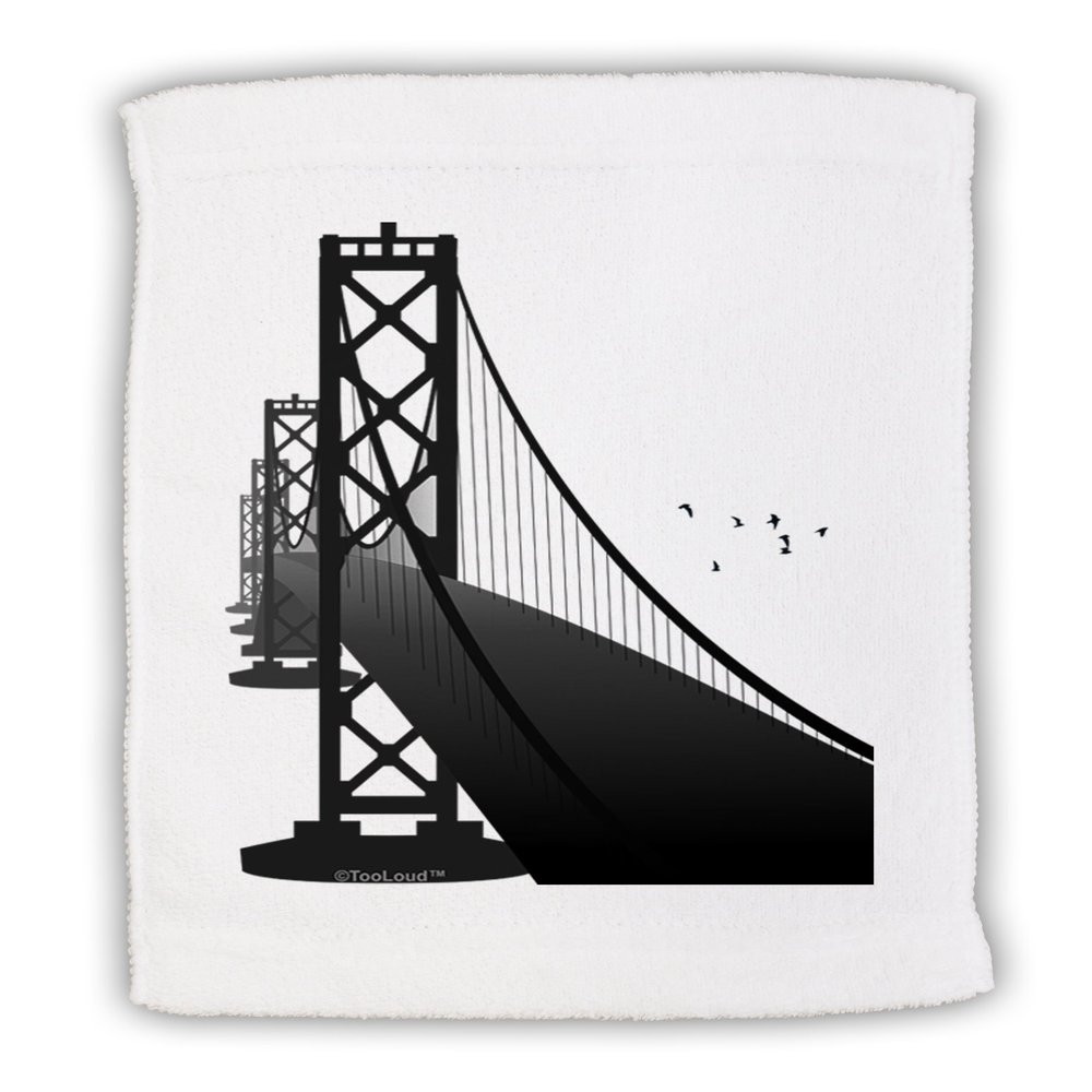 TOOLOUD San Francisco Bay Bridge Micro Terry Sport Towel 11"x18"