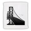 TOOLOUD San Francisco Bay Bridge Micro Terry Sport Towel 11"x18" view 1