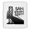 TOOLOUD San Francisco Text Bay Bridge Micro Terry Sport Towel 15" x 22" view 1