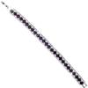 YAZILIND Elegant Charming Purple Cubic Zirconia Oval Cut Tennis Bracelet for Women view 1