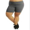 Popular Bike Shorts Women Plus Size - Soft Cotton Biker Shorts. Great Gym, Workout, Running, Yoga Shorts Charcoal 4X view 1