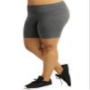 Popular Bike Shorts Women Plus Size - Soft Cotton Biker Shorts. Great Gym, Workout, Running, Yoga Shorts Charcoal 4X view 2
