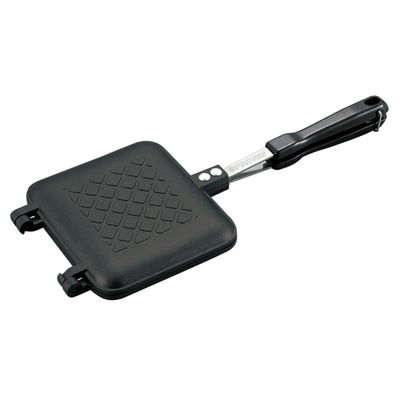 Captain Stag UG-3005 Cast Aluminum Hot Sandwich Toaster for BBQ