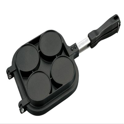 Captain Stag UG-3006 Cast Aluminum Pancake Maker for Barbecues and BBQs