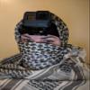 Explore Land Cotton Shemagh Keffiyeh Tactical Desert Scarf Neck Head Wrap with Tassel for Men Women (White, one size) view 4