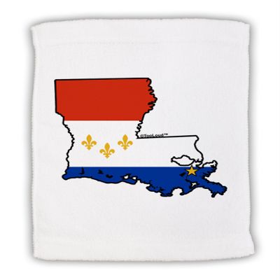 TOOLOUD New Orleans Louisiana Flag Micro Terry Sport Towel 11"x18"