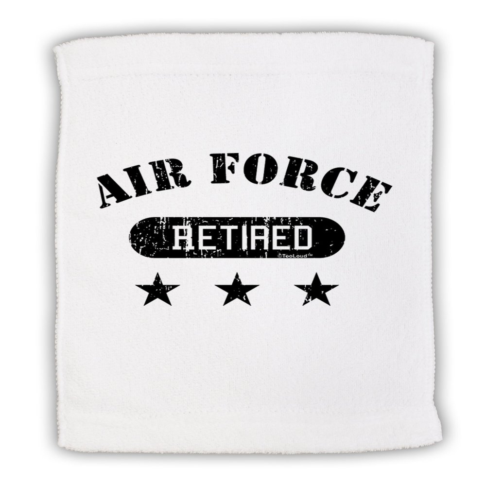 TOOLOUD Retired Air Force Micro Terry Sport Towel 11"x18"
