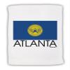 TOOLOUD Atlanta Georgia Flag Text Micro Terry Sport Towel 11"x18" view 1
