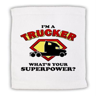 TOOLOUD Trucker - Superpower Micro Terry Sport Towel 15" x 22"
