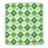 TOOLOUD St Patrick's Day Green Shamrock Argyle Micro Terry Sport Towel 11"x8" All Over Print view 1