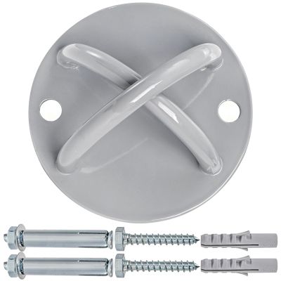 Faswin Wall Mount Bracket for Suspension Straps, Ceiling Anchor X Mount for Rings, Body Weight Strength Training Systems, Yoga Swings & Boxing Equipment