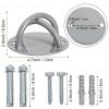Faswin Wall Mount Bracket for Suspension Straps, Ceiling Anchor X Mount for Rings, Body Weight Strength Training Systems, Yoga Swings & Boxing Equipment view 2