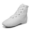 MSMAX Jazz Dance Shoes for Girls Lace-up Dancing Ballet Boots Sneakers for Boys White 5.5 M US Big Kid view 1