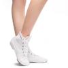 MSMAX Jazz Dance Shoes for Girls Lace-up Dancing Ballet Boots Sneakers for Boys White 5.5 M US Big Kid view 2