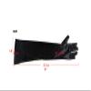 Black Leather Long Gloves Sexy PVC Look Dominatrix Costume Accessory Glove view 4