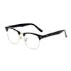 Shiratori New Vintage Fashion Half Frame Semi-Rimless Clear Lens Glasses Gold view 1