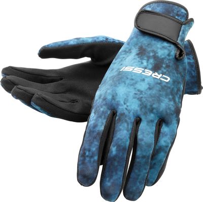 Cressi Tropical 2mm Gloves, Blue Hunter, S