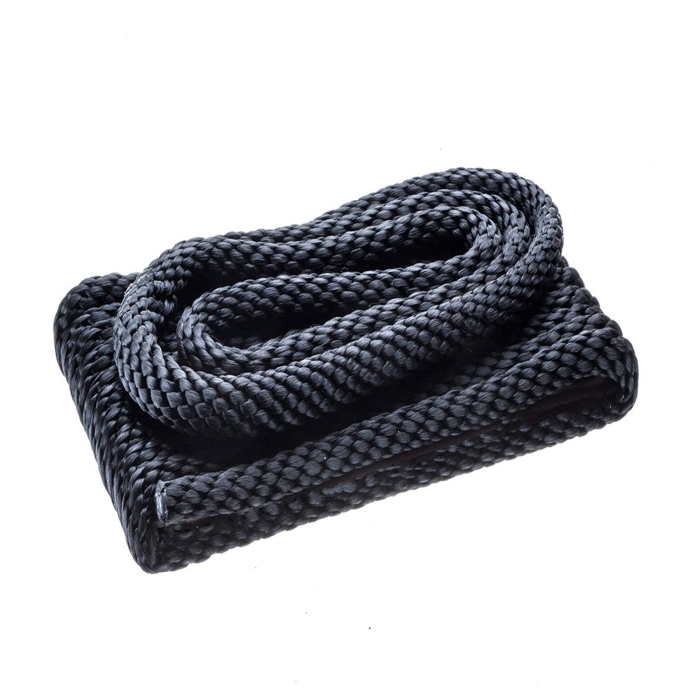 Attwood 11752-7 Solid Braided Multifilament Polypropylene (MFP) Dock Line, 3/8-Inch, 15 Feet Long, Bare Ends, Black