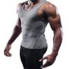 NELEUS Men's 3 Pack Athletic Compression Under Base Layer Sport Tank Top,01,Black,Grey,White,XS,EUR S view 4