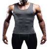 NELEUS Men's 3 Pack Athletic Compression Under Base Layer Sport Tank Top,01,Black,Grey,Red,L,EUR XL view 3