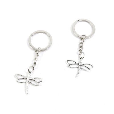 1 Pieces Keyring Keychain Keytag Key Ring Chain Tag Door Car Wholesale Jewelry Making Charms Y7YA2 Dragonfly