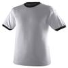Augusta Sportswear 710 Adult's Ringer T-Shirt Athletic Heather/Black M view 1