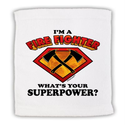 TOOLOUD Fire Fighter - Superpower Micro Terry Sport Towel 15" x 22"