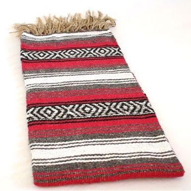 Two Blanket Pack Mexico Sarape Falsa Yoga Lot Pair Matching Set Wholesale Discount