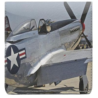 123 Cheap Checks World War II Planes Designer Checkbook Cover, with Credit Card Slots and Pen Loop