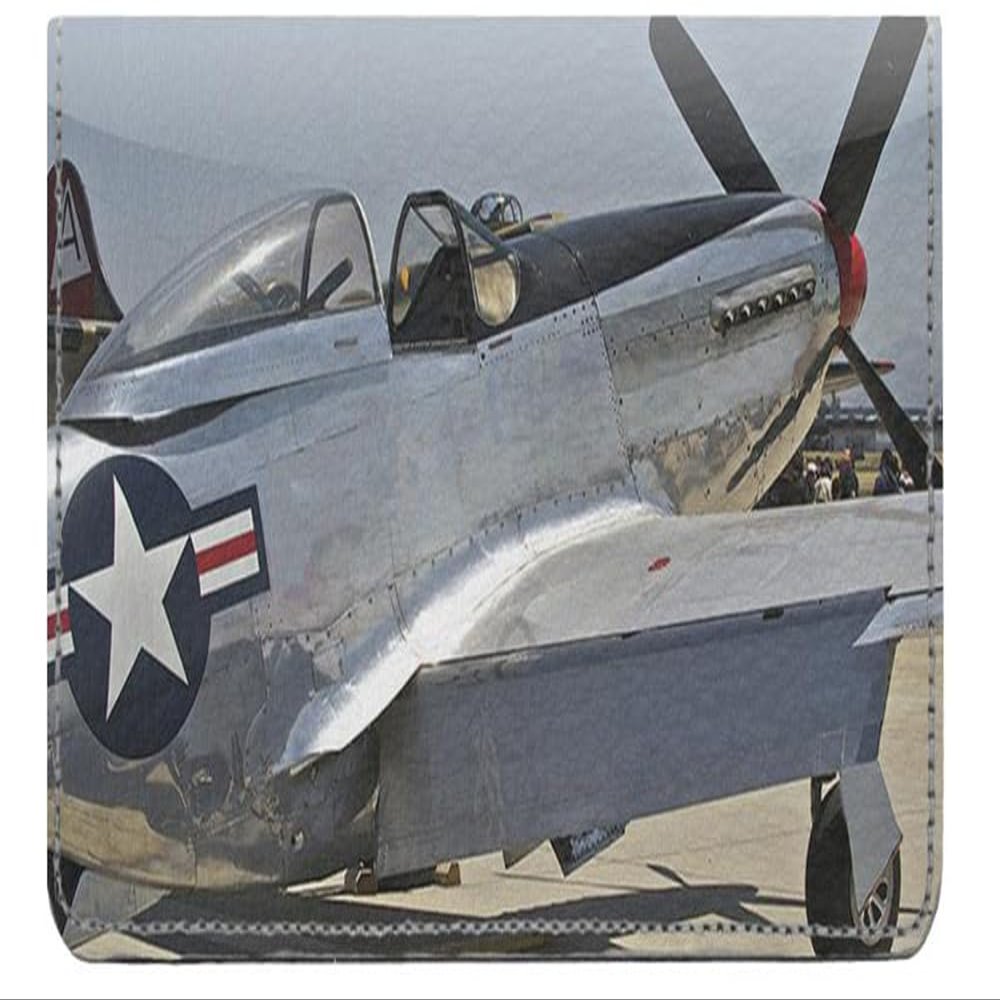 123 Cheap Checks World War II Planes Designer Checkbook Cover, with Credit Card Slots and Pen Loop