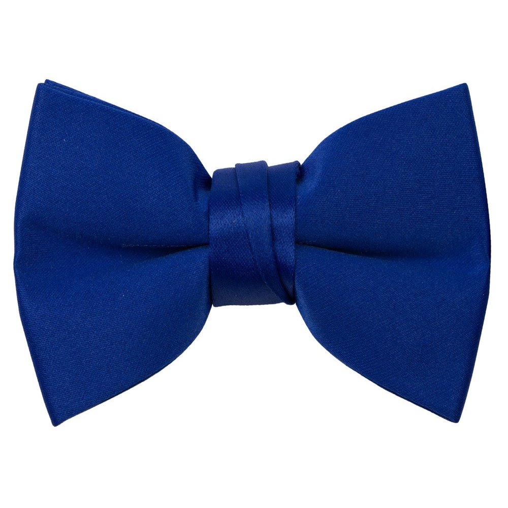 Spring Notion Boys' Pre-Tied Banded Satin Bow Tie, X-Large with Gift Box, Royal Blue