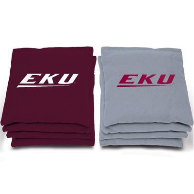 AJJ Cornhole NCAA Eastern Kentucky Colonels Bags, 6" x 6", Maroon