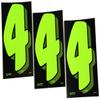 7 1/2 Green Chartreuse Pricing Numbers for Car Dealers 3 Dozen (# 4's) view 1
