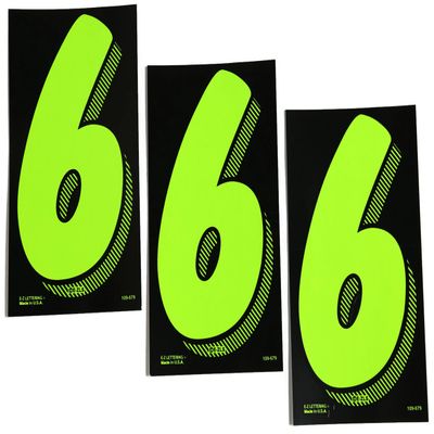 7 1/2 Green Chartreuse Pricing Numbers for Car Dealers 3 Dozen (# 6's)