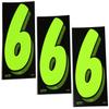 7 1/2 Green Chartreuse Pricing Numbers for Car Dealers 3 Dozen (# 6's) view 1