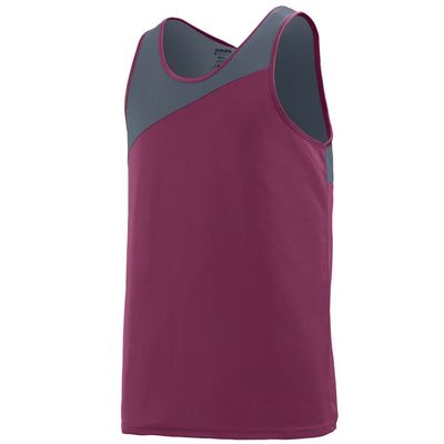 Augusta Sportswear 352 Men's Accelerate Jersey Maroon/Graphite M