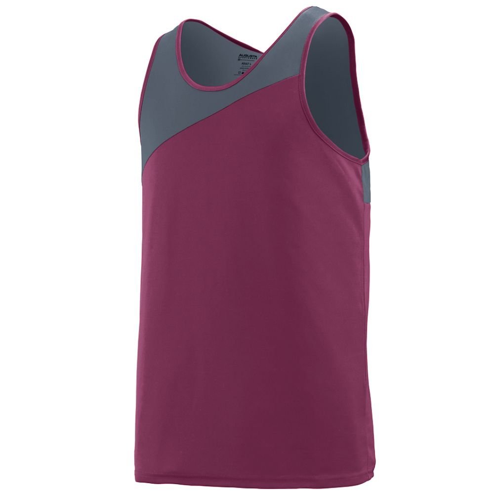 Augusta Sportswear 352 Men's Accelerate Jersey Maroon/Graphite M