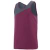 Augusta Sportswear 352 Men's Accelerate Jersey Maroon/Graphite M view 1