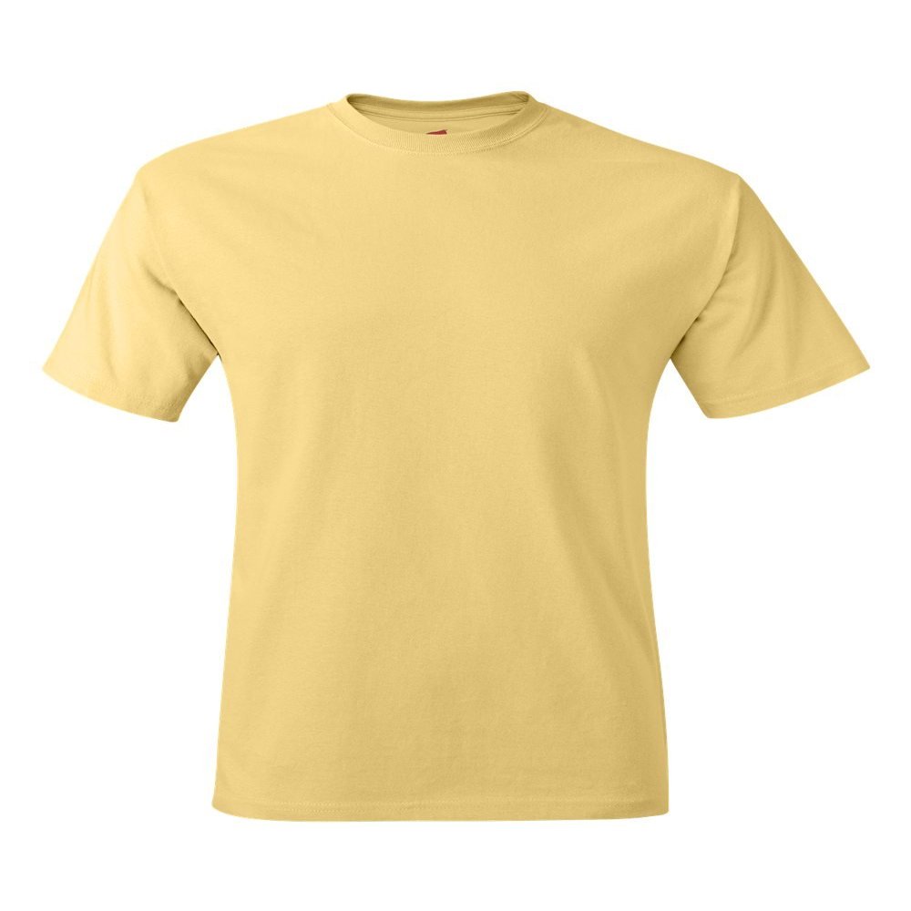 Hanes TAGLESS T-Shirt_Daffodil Yellow_M