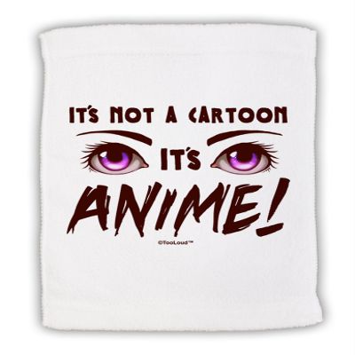 TOOLOUD Not A Cartoon Eyes Magenta Micro Terry Sport Towel 15" x 22"