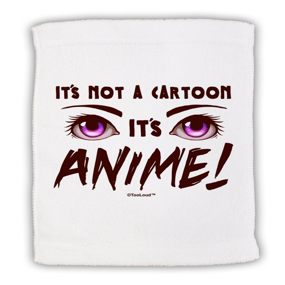 TOOLOUD Not A Cartoon Eyes Magenta Micro Terry Sport Towel 15" x 22"