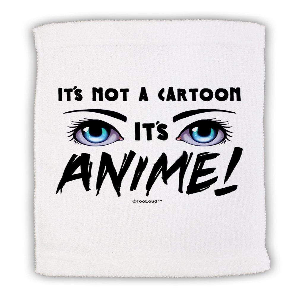 TOOLOUD Not A Cartoon Eyes Blue Micro Terry Sport Towel 11"x18"