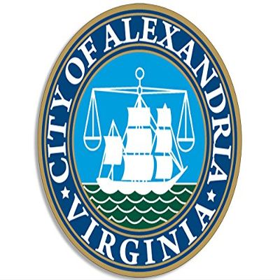 Round Alexandria City Seal Sticker (Virginia va (3 inch)