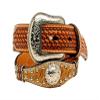 Nocona Belt Co. Boys' Scallop Calf Hair Ribbon Natural 24 view 1