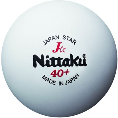 Nittaku NB-1340 Table Tennis Ball, Practice, Japan Star, Pack of 3